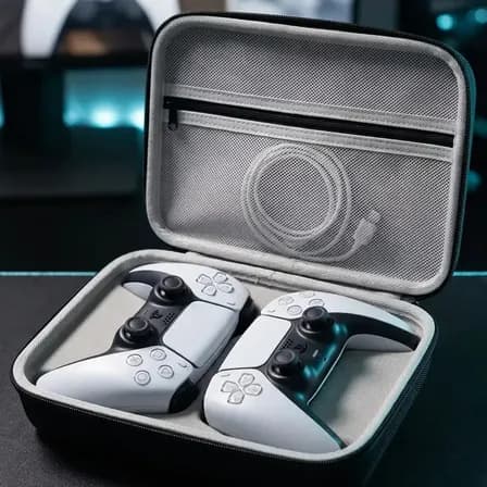Estojo Case Maleta Organizador Para Controle Playstation 5, Nintendo Switch Pro, Xbox Series X Anti Poeira Preto Quality Home