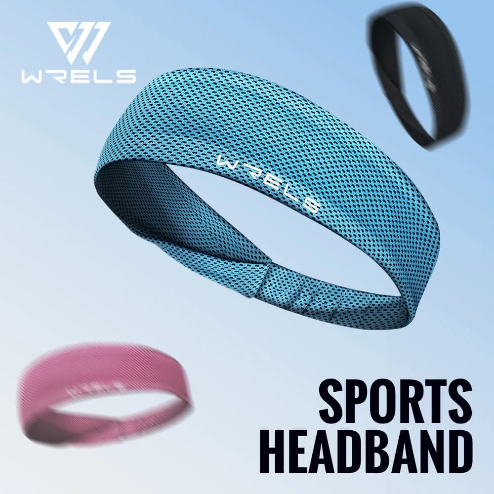 Esporte de verão bandana respirável fitness sweatband antiderrapante elástico tênis bandana suor wicking leve correndo hairband