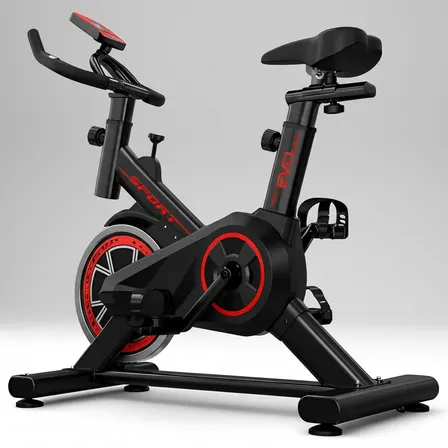 Bicicleta Bike Spinning Exercício Fitness Ergométrica Evo Cor Preto/vermelho