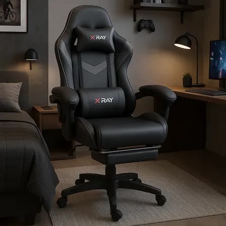 Cadeira Gamer Profissional Reclinável Apoio De Pés X-ray