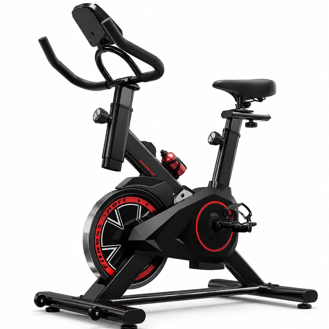 Bicicleta Ergométrica Bike Spinning Bike Treino em Casa Academia Exercícios Cardio e Emagrecimento Design Confortável e Ajustável Vertical Silenciosa Ideal para Casa Linha Rhead Red High Premium
